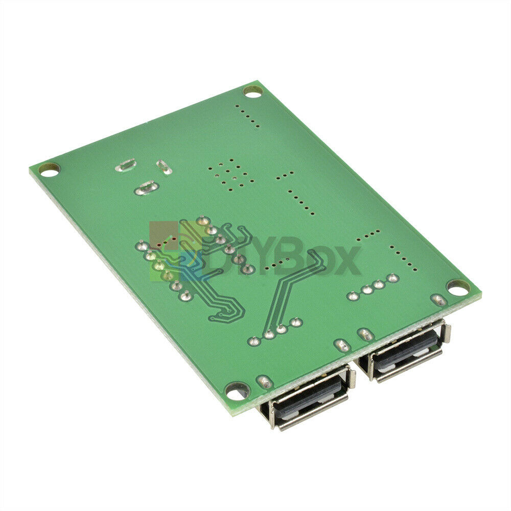 DC-DC 12V/24V/36V to 5V 3A Dual USB Step Down Buck Converter Voltmeter For Car