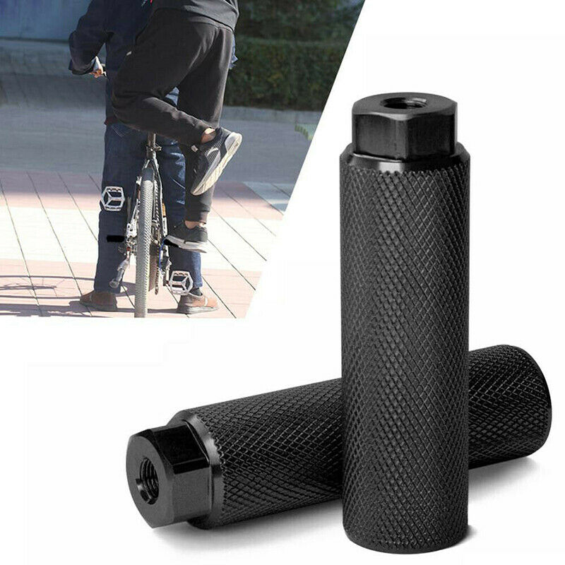 2pcs Mountain Bike BMX Alloy Foot Stunt Pegs Footrest Lever Cylinder Grip AxleHN