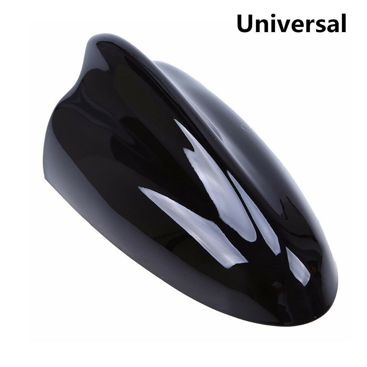 Black Shark Fin Antenna FM/AM Signal Amplifier Car SUV Roof Decoration Universal