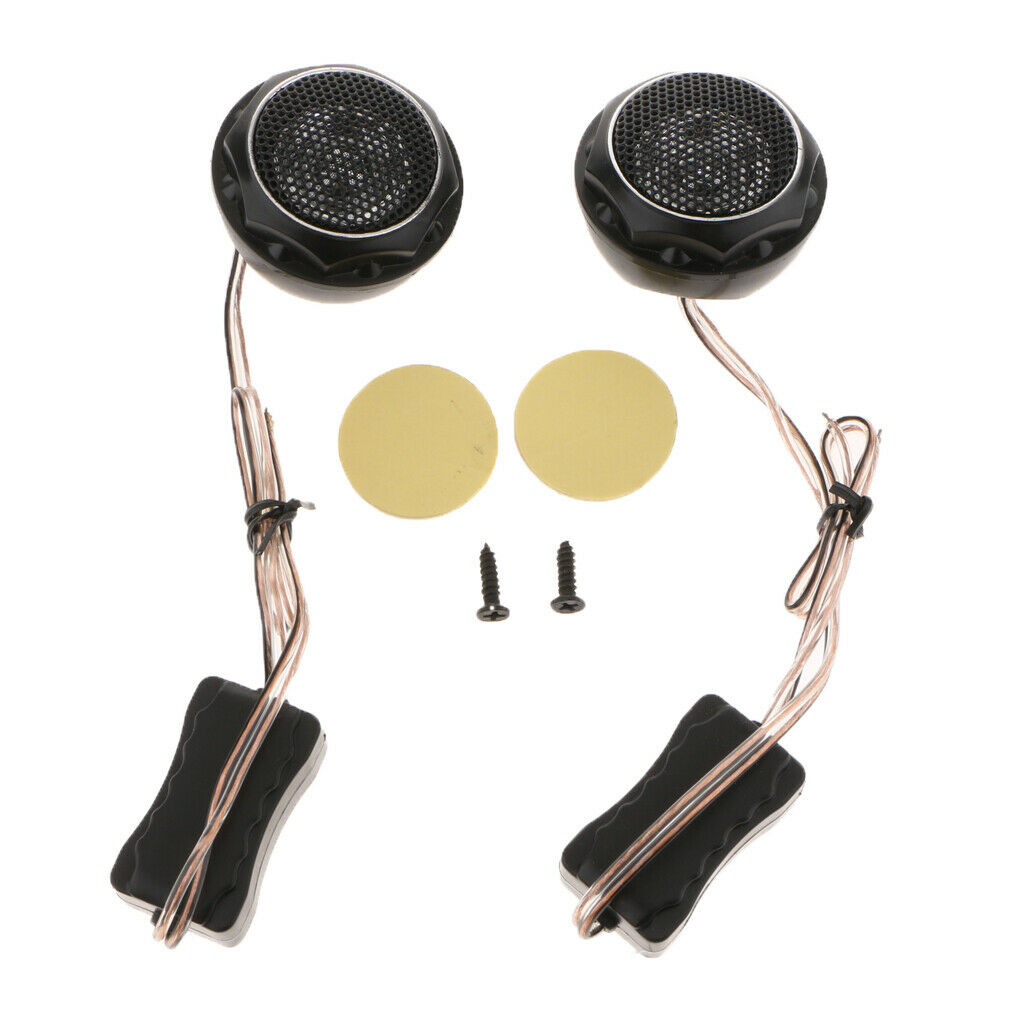 2x Premium Component Speaker System Titanium Dome Car Tweeters