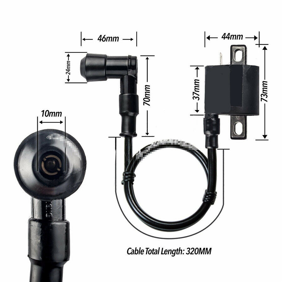 12V Ignition Coil For All Chinese Motor ATV Dirt Bike Go Kart Moped 50cc -250cc