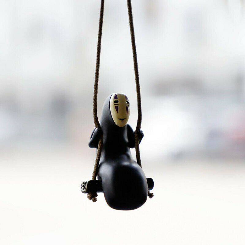 Cute Anime Ornaments Faceless Male Car Rearview Mirror Pendant Auto Decoration