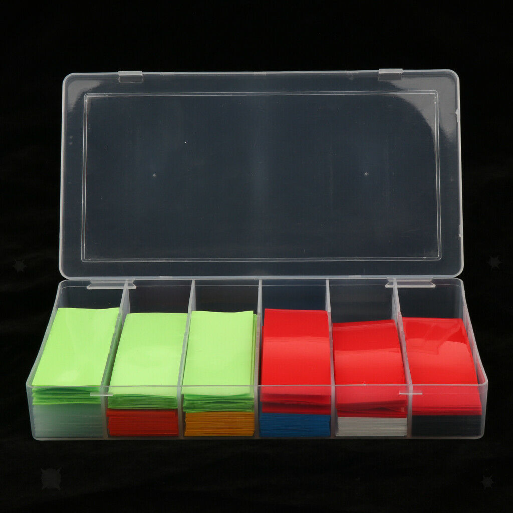 280pcs Flat PVC Heat Shrink Film Tubing Tube Wrap For 18650 18500 Battery