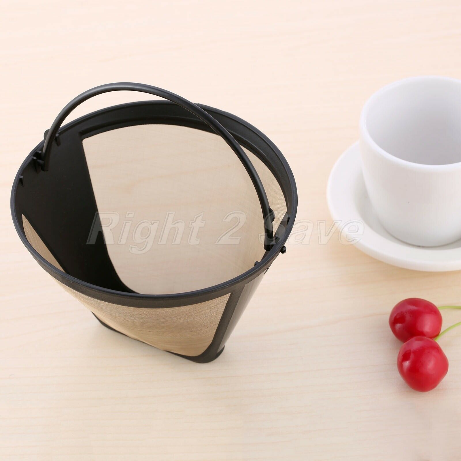 Permanent Reusable Cone Shape Coffeemaker Coffee Filter Strainer Stainless Steel