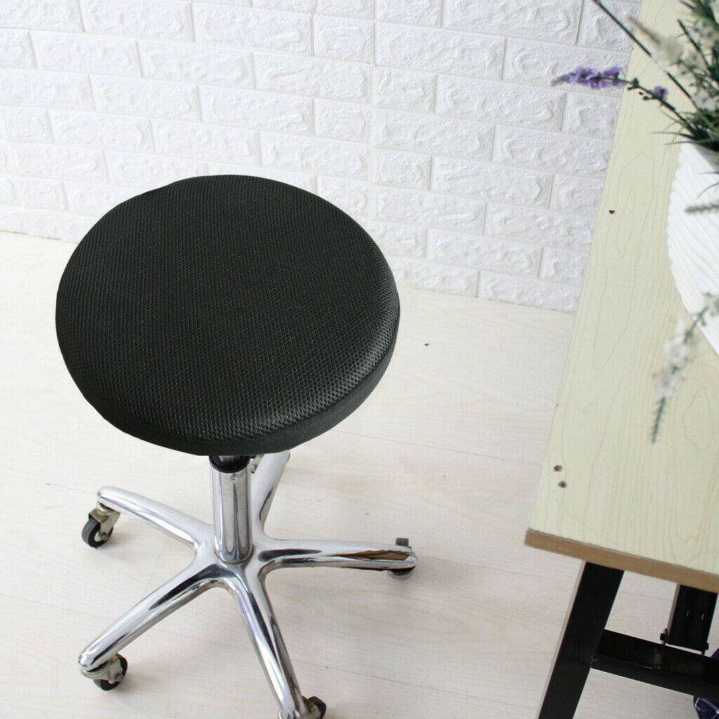5 Pieces 40cm/16'' Dia Elastic Round Bar Stool Cover Chair Protector Pad