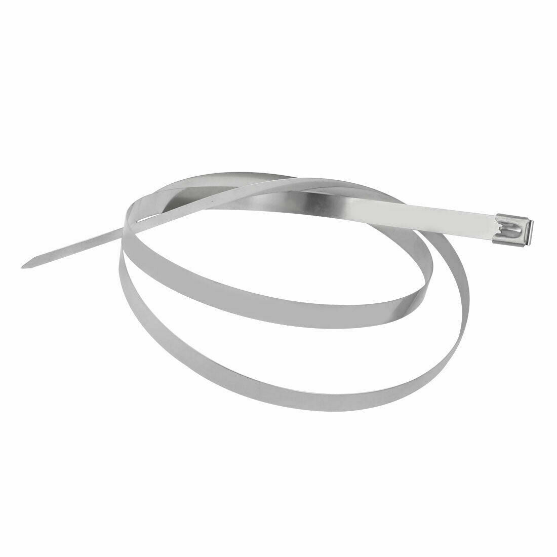 100pcs Cable Ties Zip Tie 450mm 4.6mm Stainless Steel Heat Wrap Lock 304 Grade