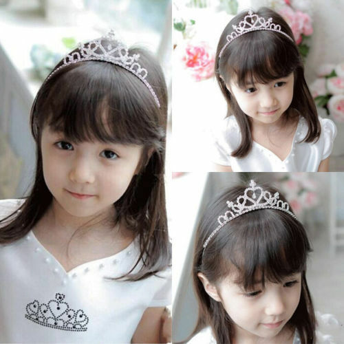 Hot Rhinestone Kid Tiara Hair Band Girl Bridal Princess Prom Crown Headband 2021