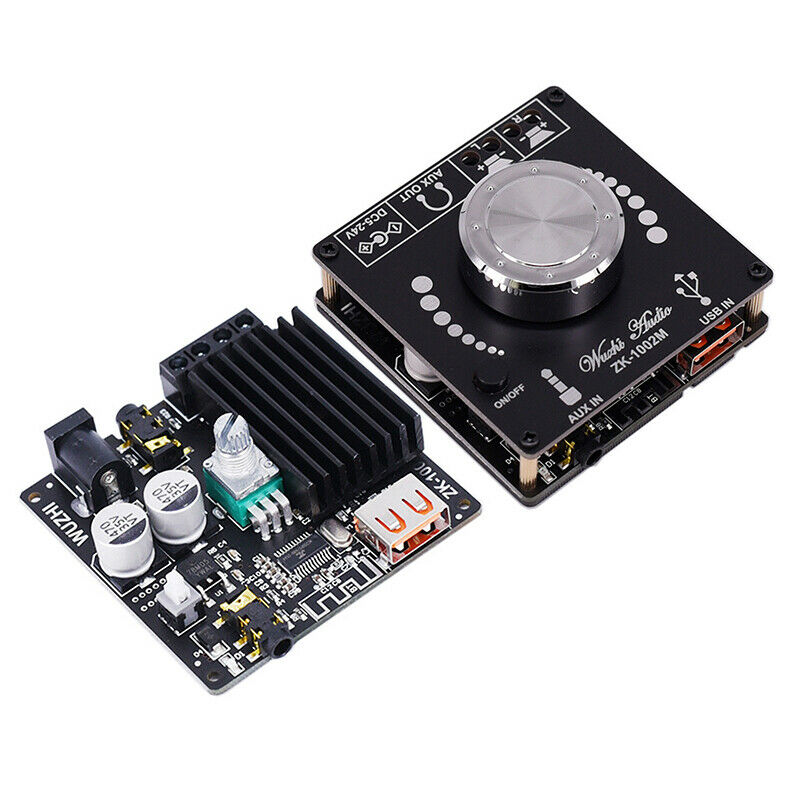 ZK-1002M 100W+100W Bluetooth 5.0 Power Audio Amplifier Board Stereo Amplifica SJ
