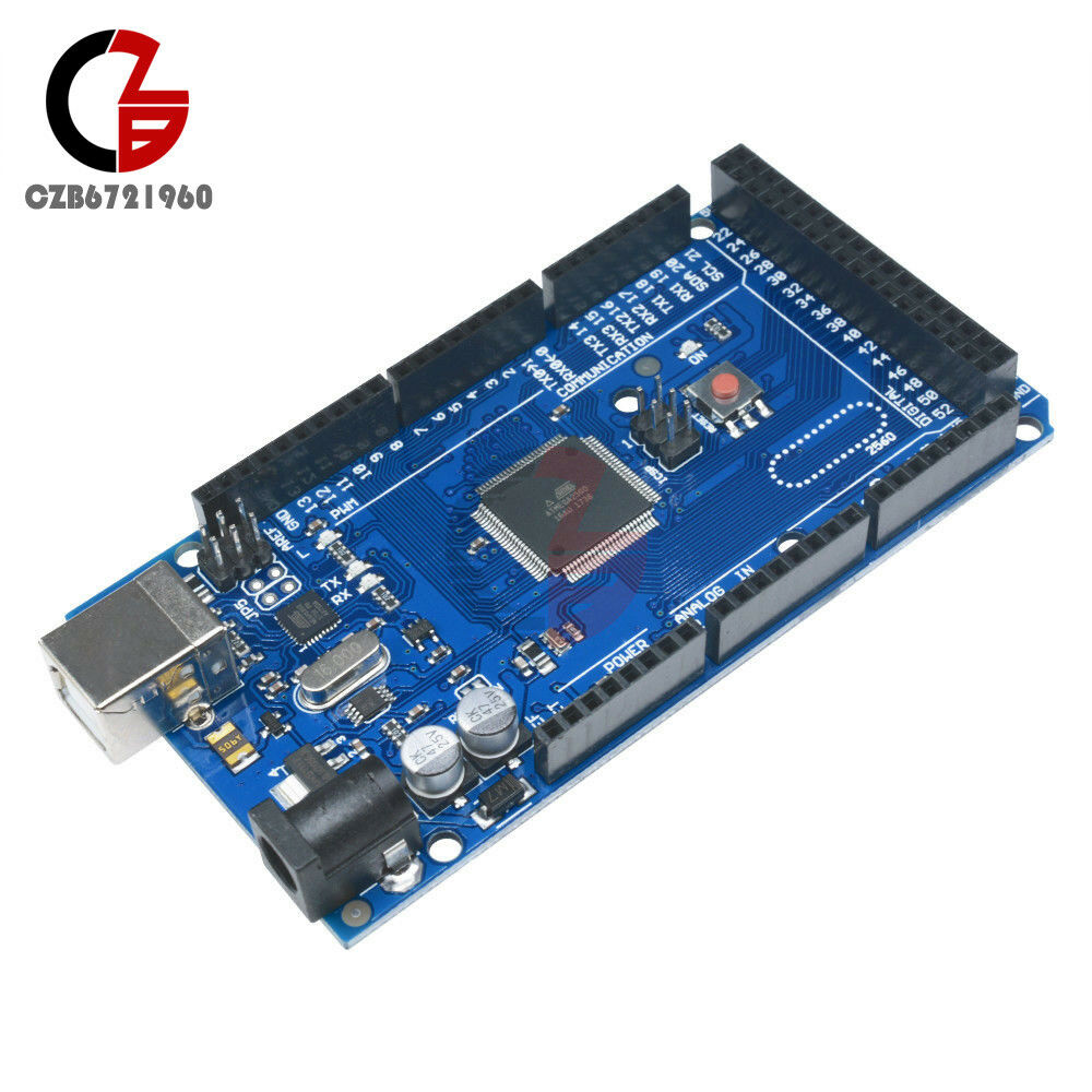 2PCS MEGA 2560 R3 ATMEGA2560-16AU ATMEGA16U2 Board + USB Cable