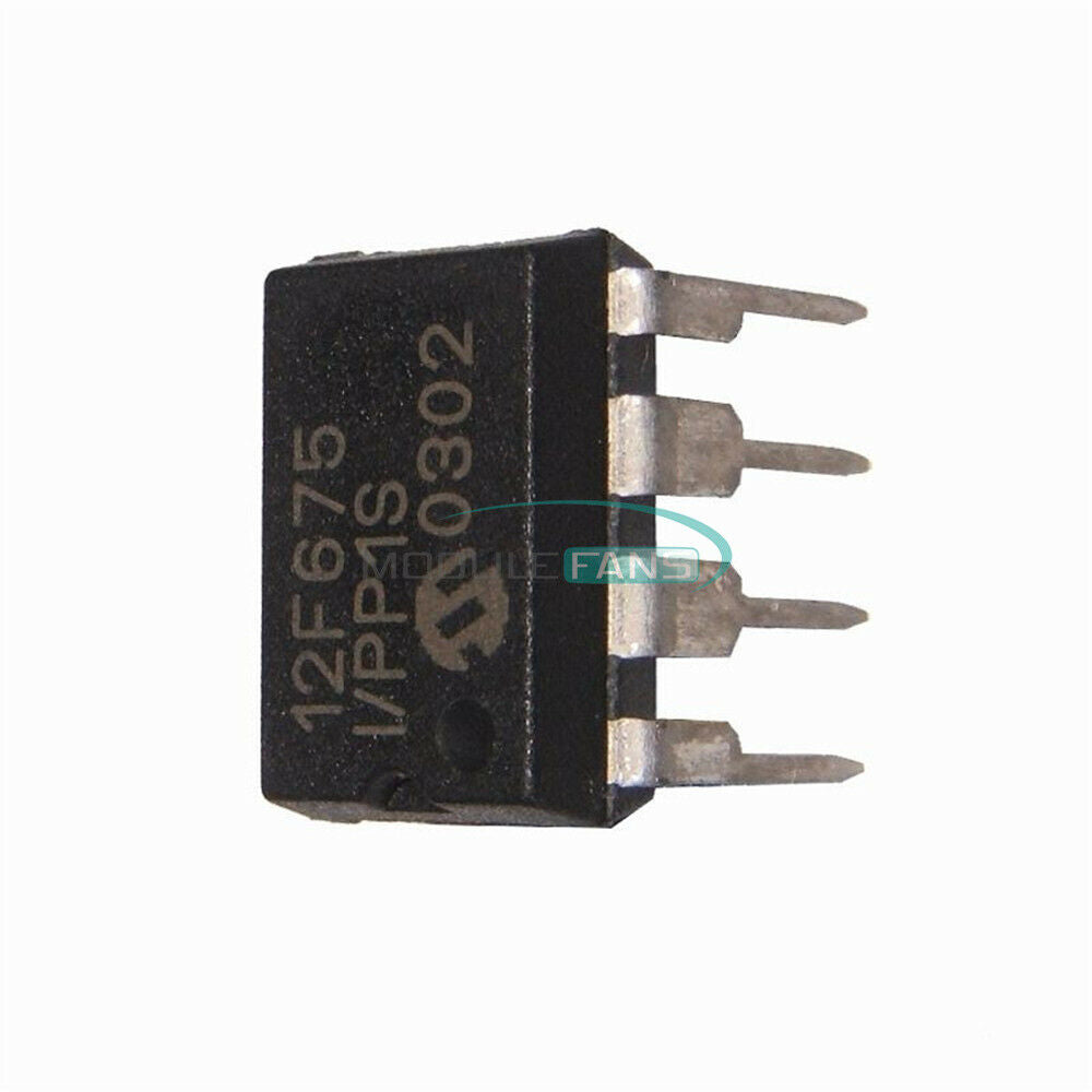 5PCS PIC12F675 12F675 PIC12F675-I/P DIP-8 Microcontroller CHIP IC