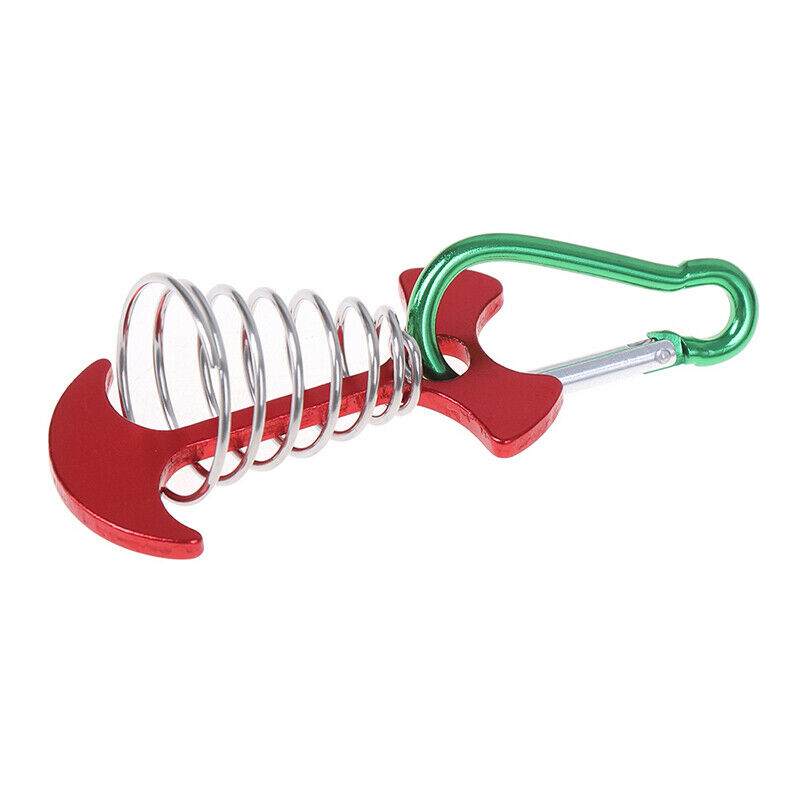 Fishbone Anchor Tent Pegs Hiking Camping Deck Garden Stakes Adjuster TensZFCA