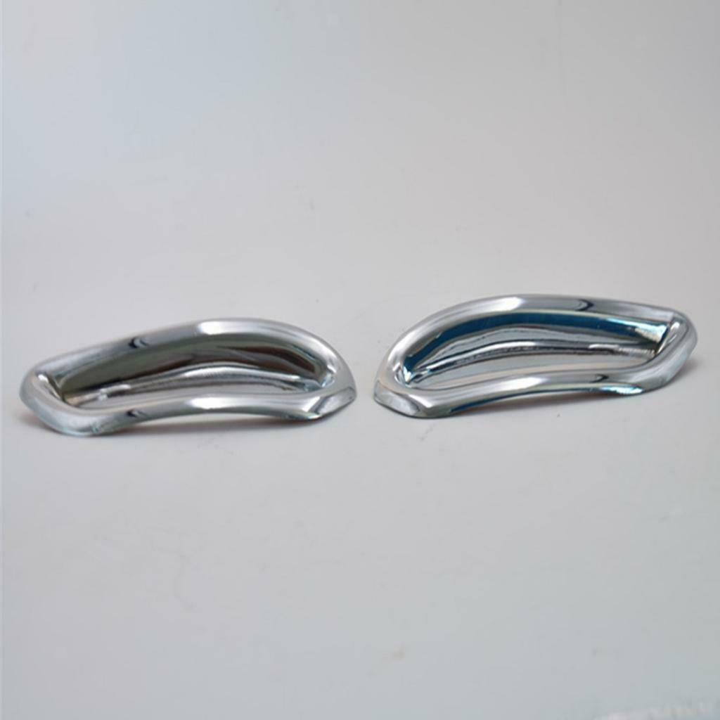1 Pair Car Chrome Rear Fog Light Cover Trim For  Qashqai J11 2014-2017