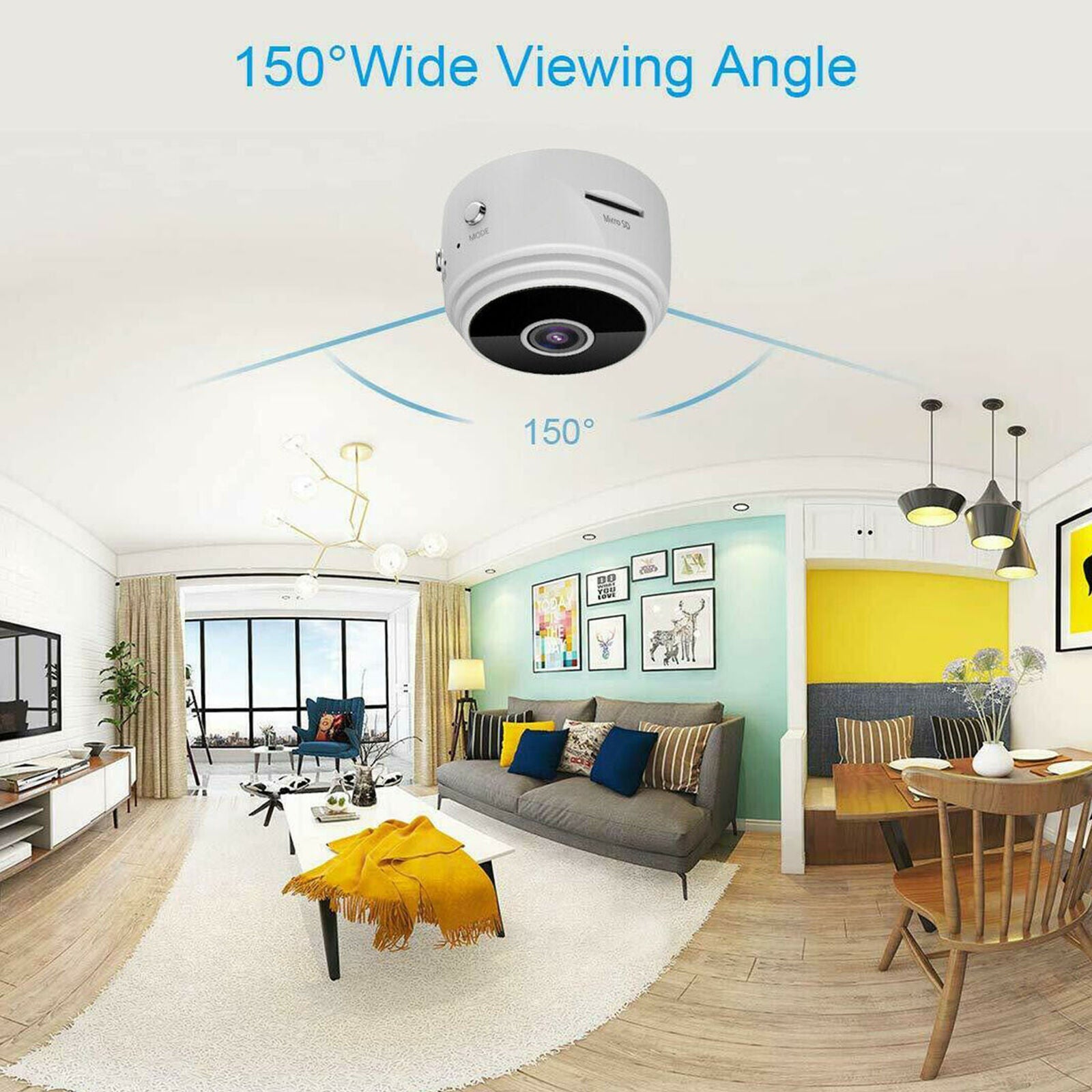 A9 1080P Mini Wifi IP Camera WLAN Camera Night Vision Webcam Security Camera
