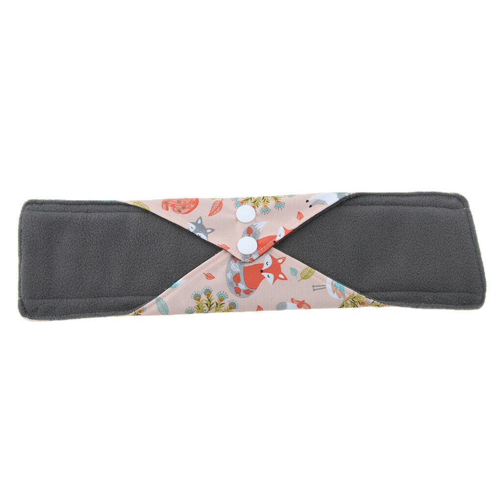 5x 11.8 inch Reusable Bamboo Cloth Menstrual Pads Women Period Cloth Pad