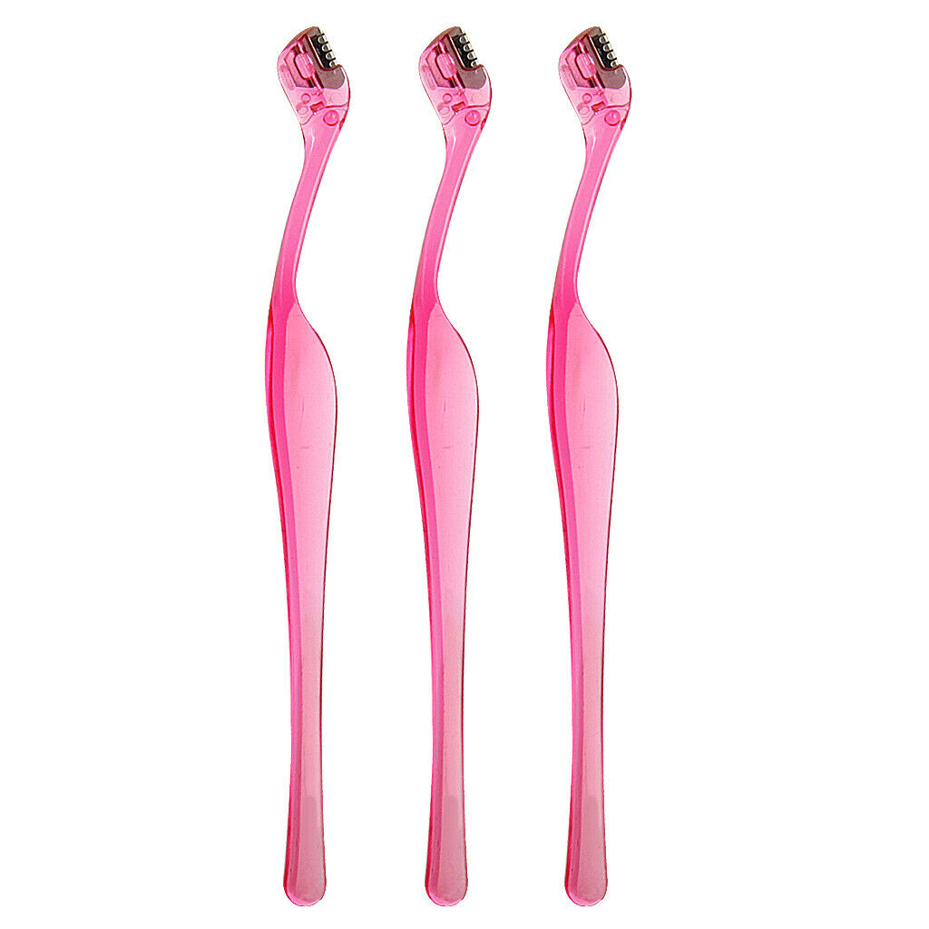 3pcs Facial Tool Eyebrow Lip Razor Trimmer  Shaver Hair Remover Pink