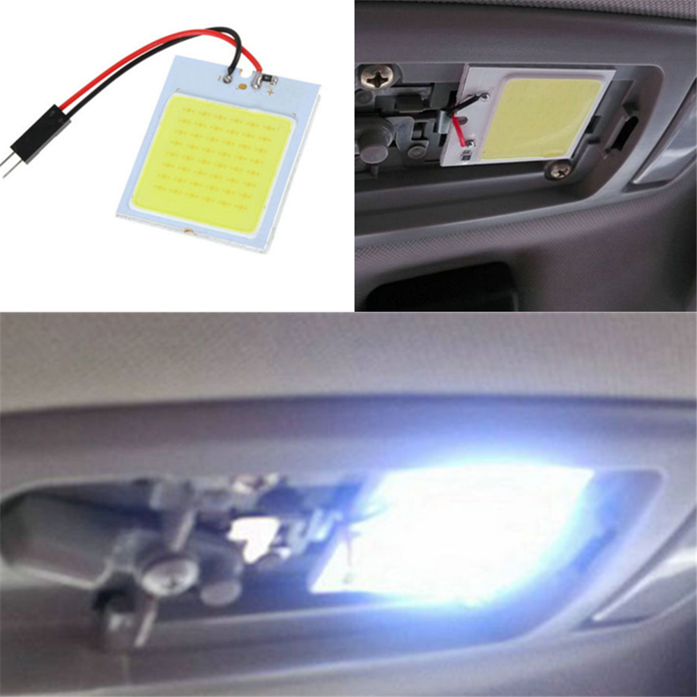 48 SMD COB LED T10 4W 12V White Light Car Interior Panel Lights Dome Lamp Bulbâ¤