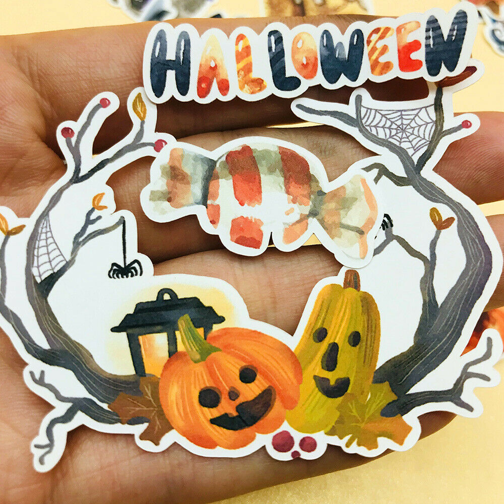 33x Halloween Hand Account Stickers DIY Scrapbookiing Notebook Decoration Crafts