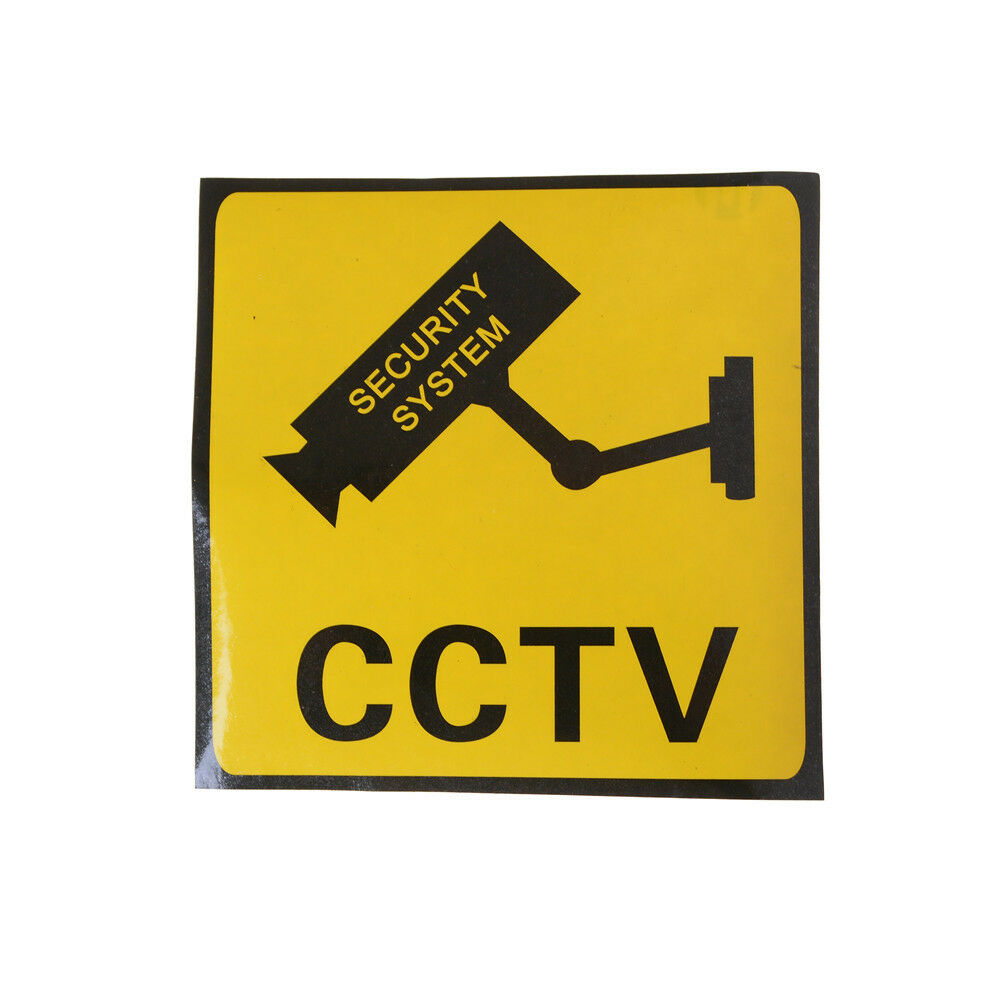 3x/set CCTV Security System Camera Sign Waterproof Warning Stickers DEAU