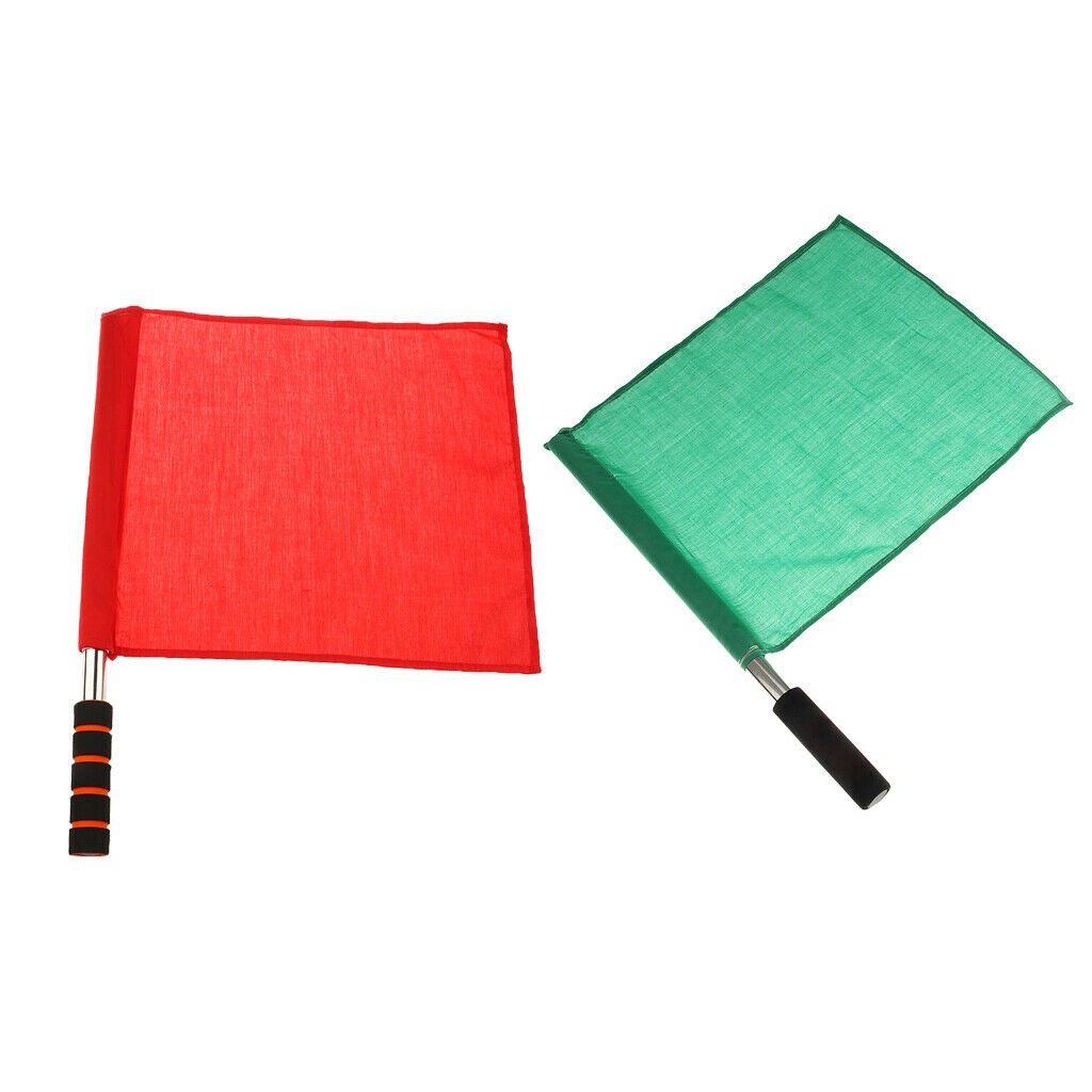2 Units of Unicolor Flags for Soccer Made of Stainless Steel And Nylon
