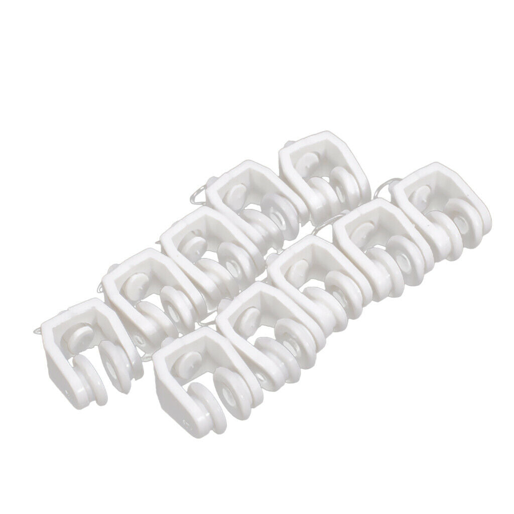 10pcs Runner Track Tracking With Grommet Shower Curtain Track Run Glide Suitable
