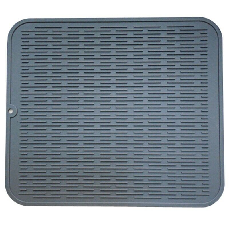 Large Multifunctional Silicone Placemat Dish Drying Mat Kitchen Draining TableI1