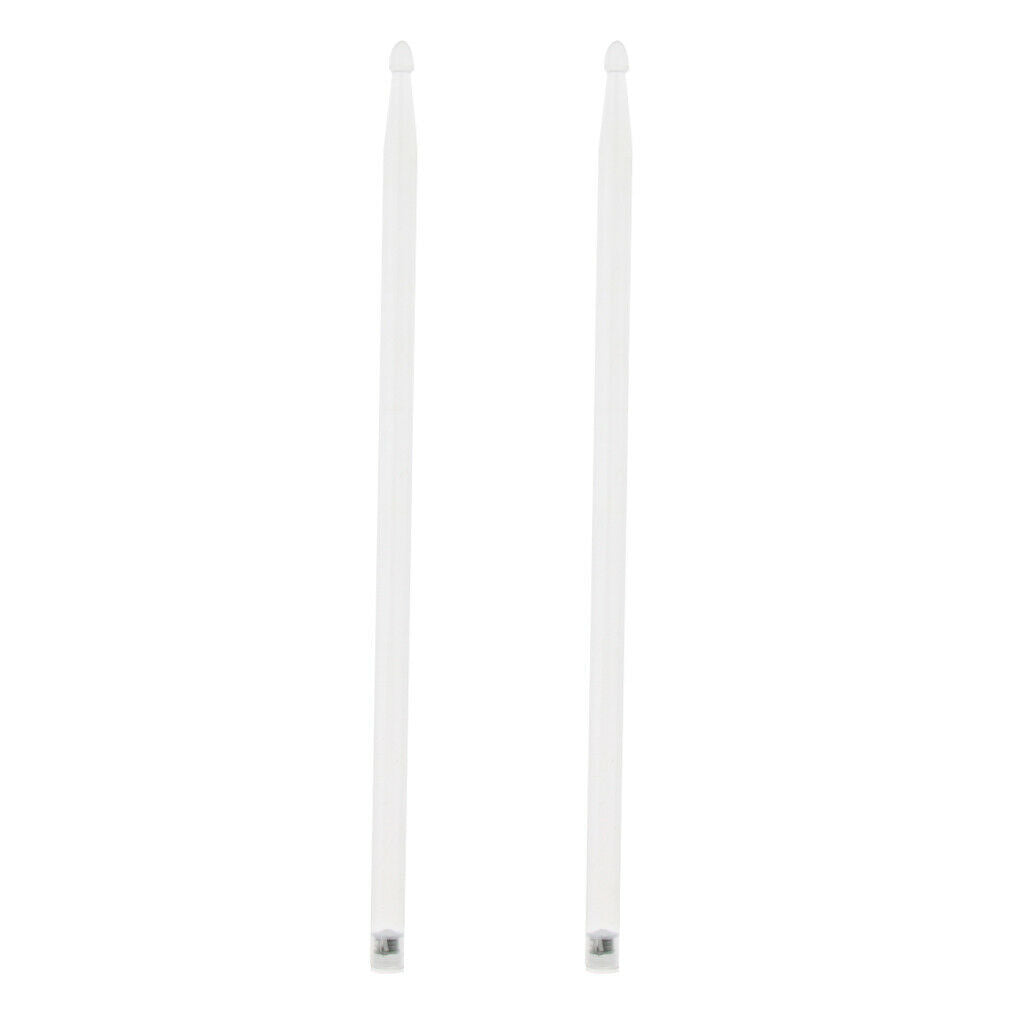 Novelty 2pcs Glows Drum Sticks Mallets Beaters Night Show Stage Performance