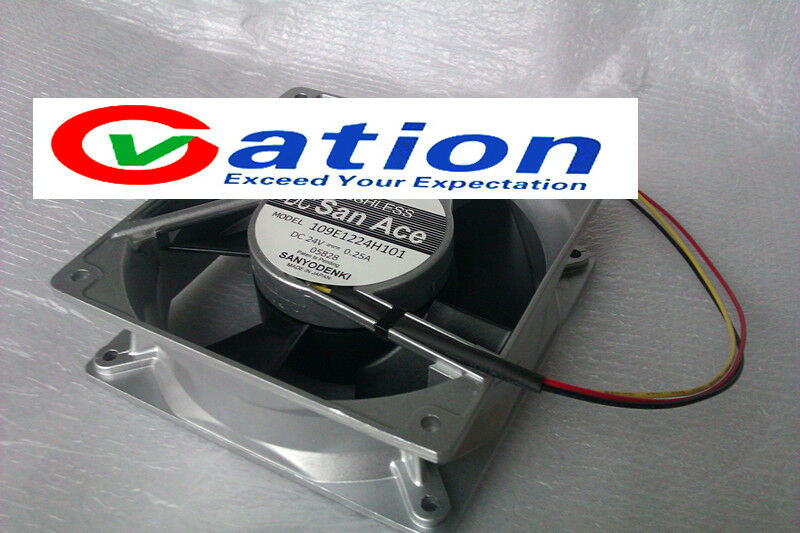 For SANYO 109E1224H101 Aluminum frame cooling fan DC24V 0.25A 120*120*38mm 2pin