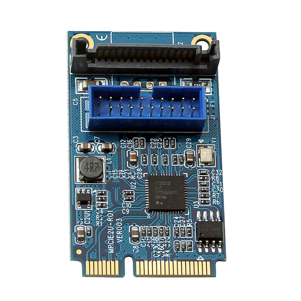 Motherboard Mini   to Dual USB 3.0 19-pin Expansion Card Adapter PCI-E
