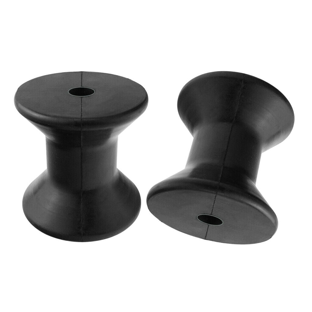 2 Pcs Bow Roller Assembly Black- Replacement Accessories for Boat Yacht Trailer