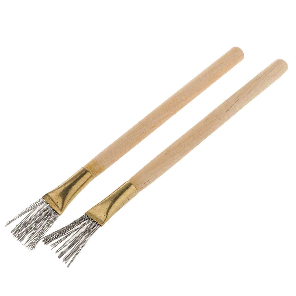 2pcs Handmade Art Tools Accessories Steel Wire Brush / Scraper With