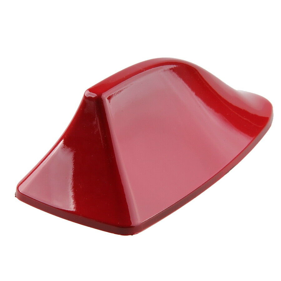 Red Shark Fin Style Antenna Roof SUV Car Universal Aerial FM/AM Radio Signal