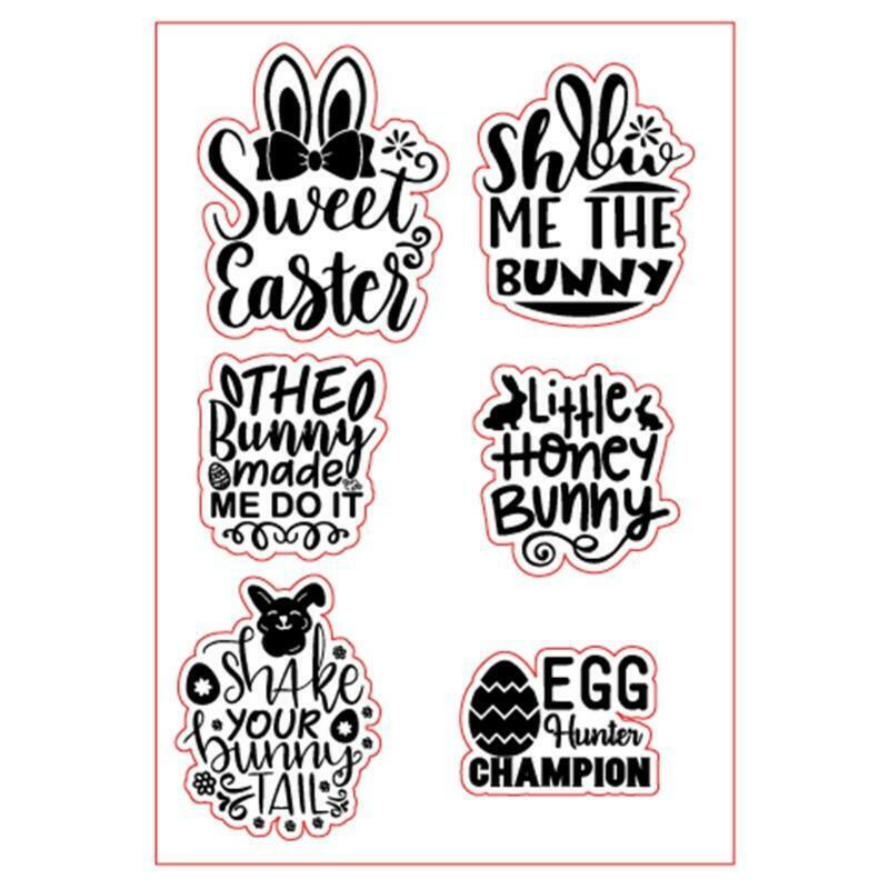 Easter Eggs Silicone Clear Seal Stamp DIY Scrapbooking Embossing Photo Album