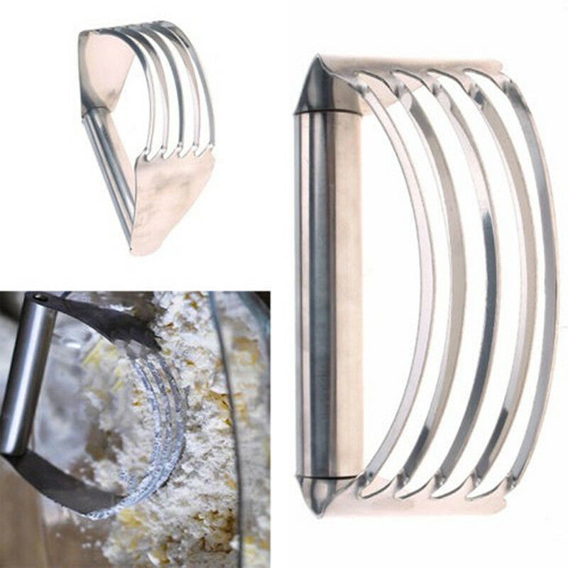 Stainless Steel Pastry Dough Cutter  Mixer Whisk Baking Kitchen Craft JfJ.l8