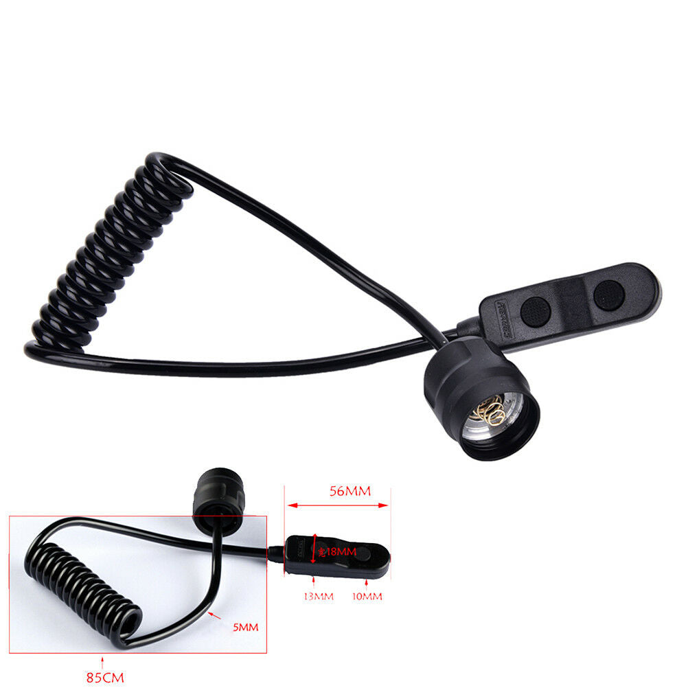 Remote switch with convoy C8 flashlight tail dual switch extension control BDAU
