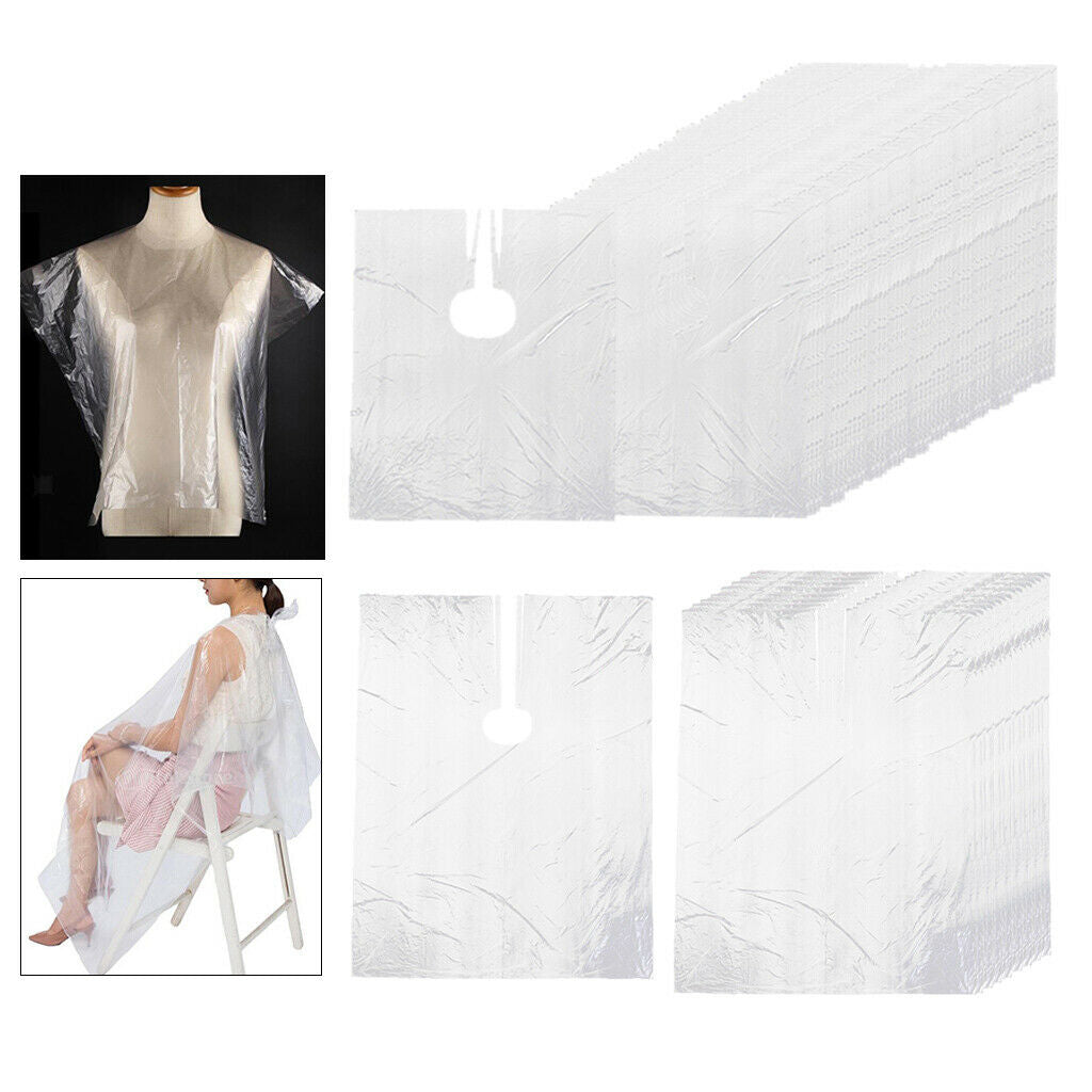 Lot 250x Hair Cutting Cape Stylist Hairdressing Apron Cloth Cover Clear