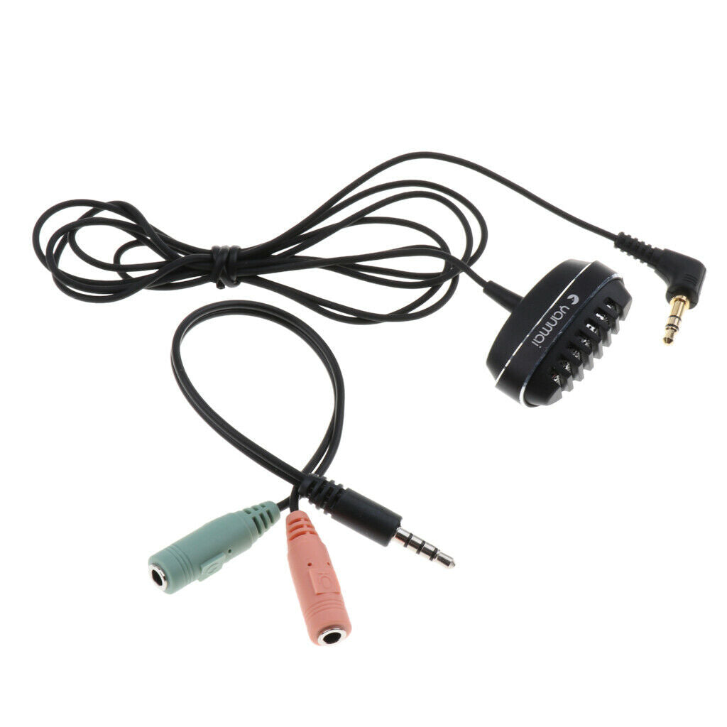 Lavalier Lapel Microphone Omnidirectional Dual Condenser Vedio Recording Mic