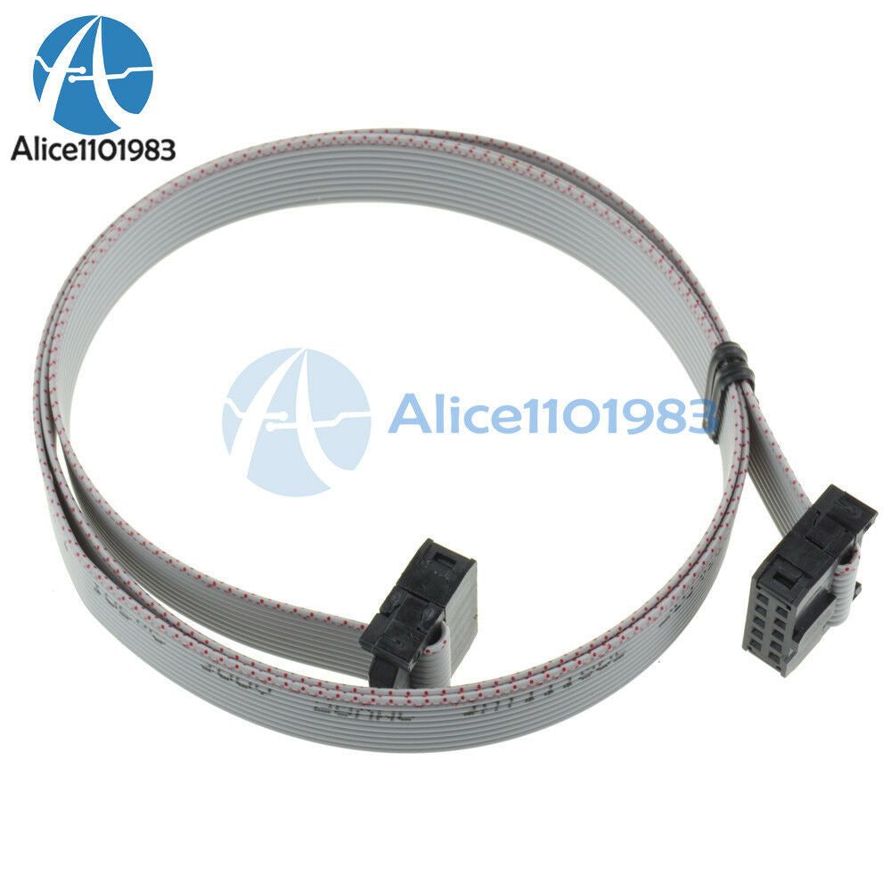 10PCS 70CM 10 Pin USBISP USBASP JTAG AVR Download wire 10P Ribbon Cable 2.54mm