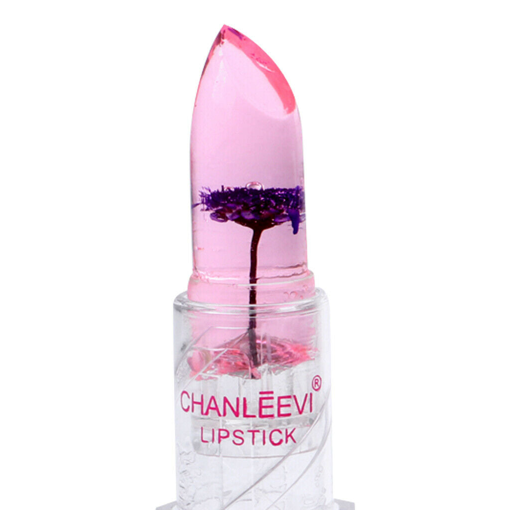 6Pcs/Set Transparent Flower Lipstick Cosmetics Temperature Change Color Long