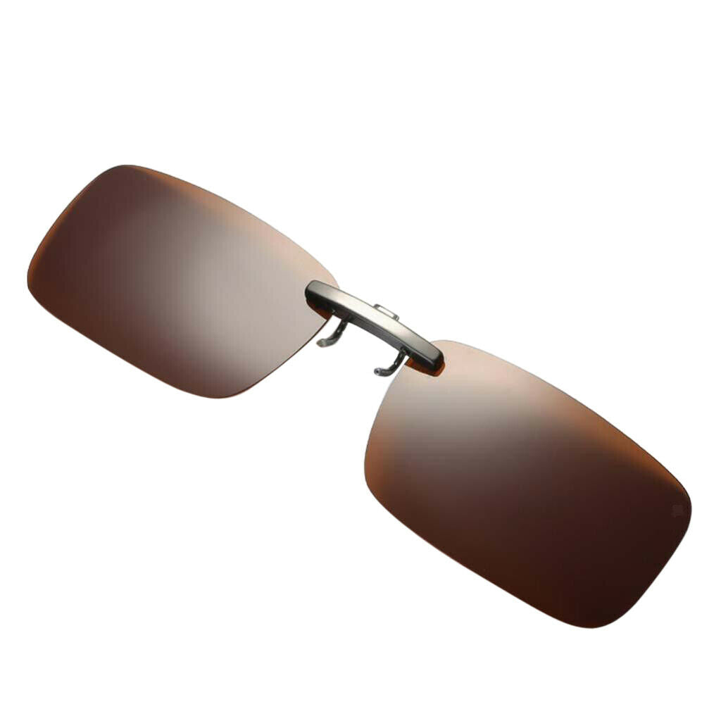 2pcs Clip on  Up Sunglasses UV400 Driving Fishing Glasses