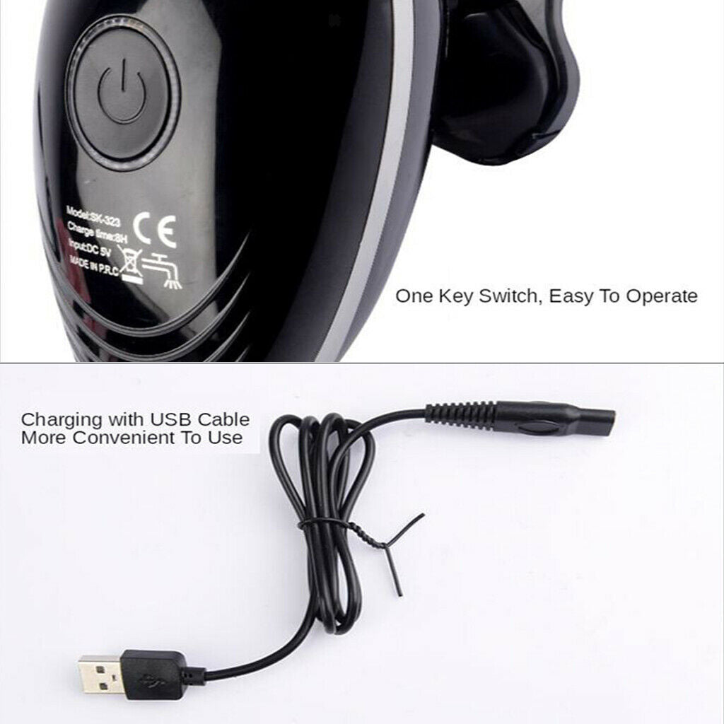 5-Head Multi-functional Shaver Rotary Beard Bald Rechargeable Cordless Razor