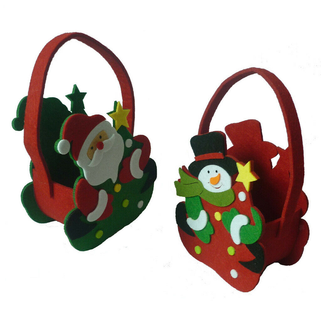 Premium Felt Snowman-Shape Gift Bags, Party Favor Bags with Handle for Christmas