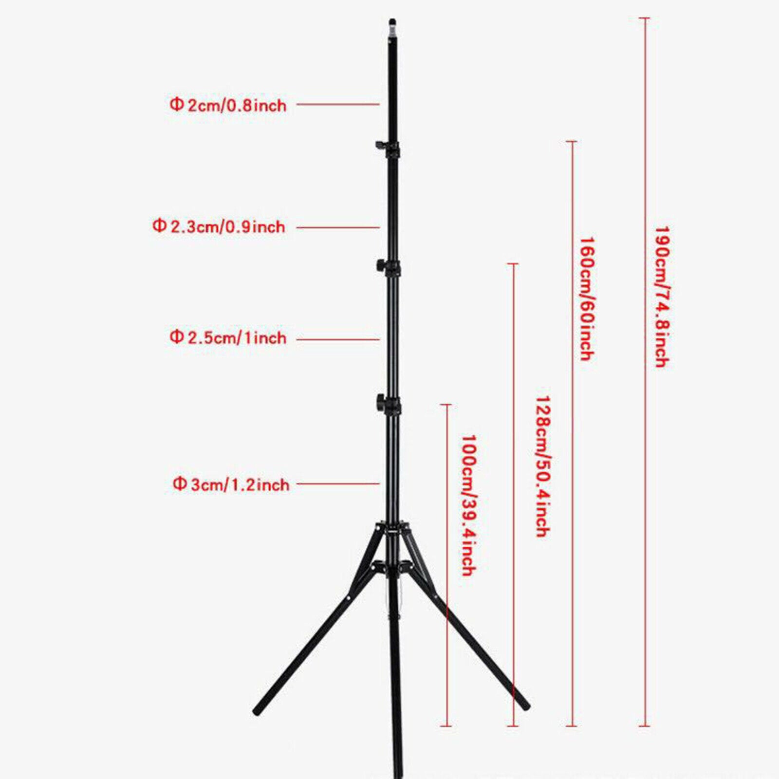 Portable Lightweight Tripod Stand Aluminum Alloy for Cell Phones Cameras