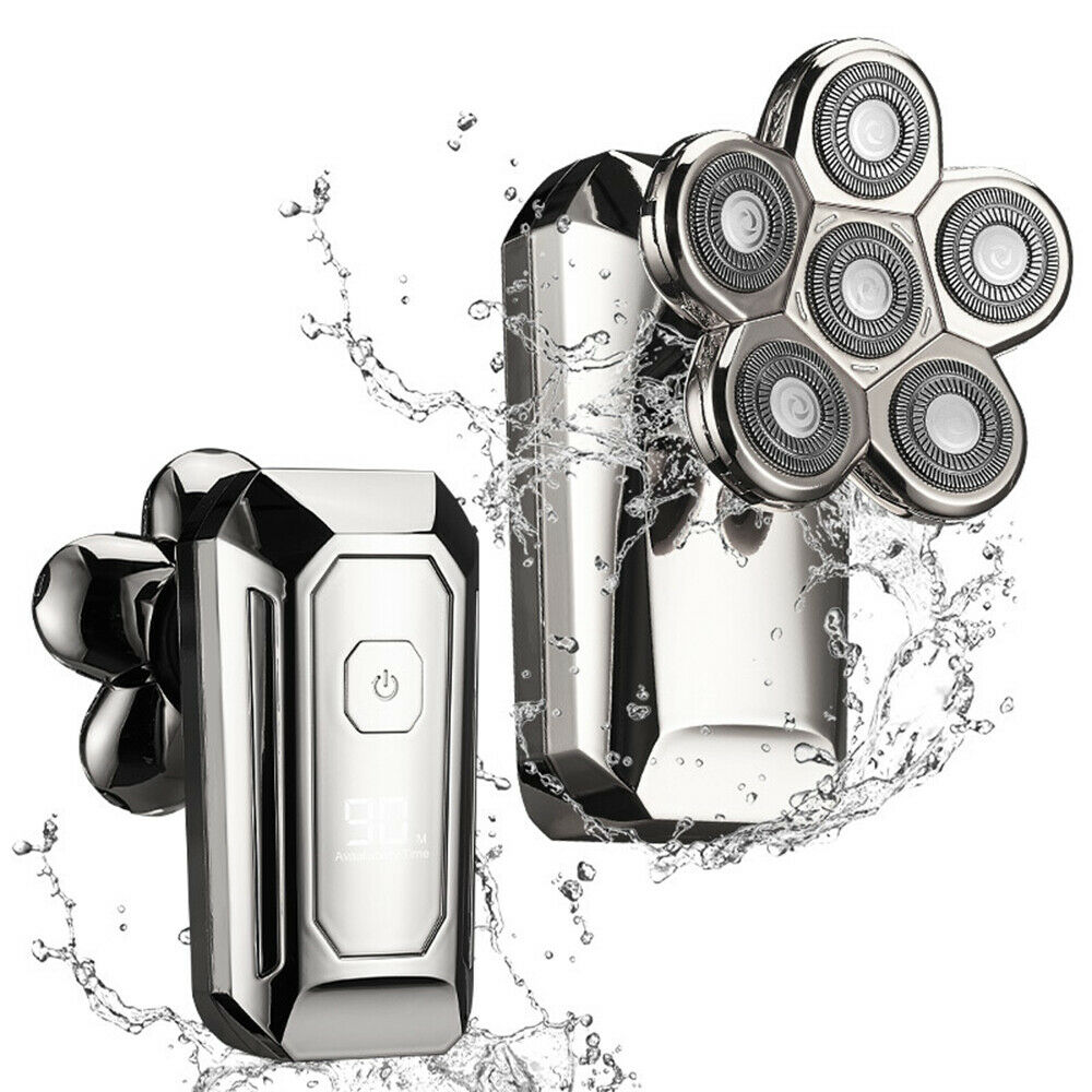 800mah 5 in 1 Electric Shaver IPX7 Rechargeable Haircutting Nose Hair Trimming