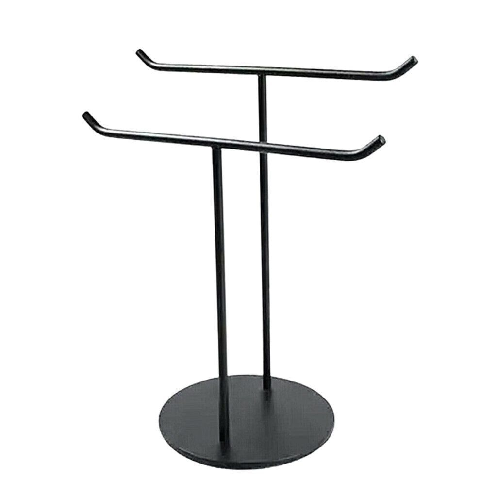Double Stand Display Stand Scarves Necklace Handbag Metal Shelf