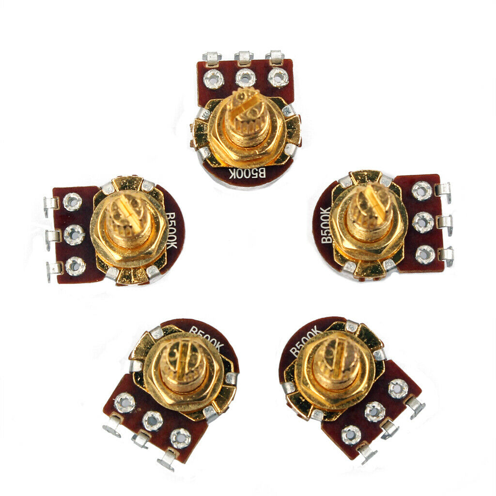 Guitar 3 Way Toggle Switch Pickup Selector+5pcs B500k 18mm Shaft Audio Pots