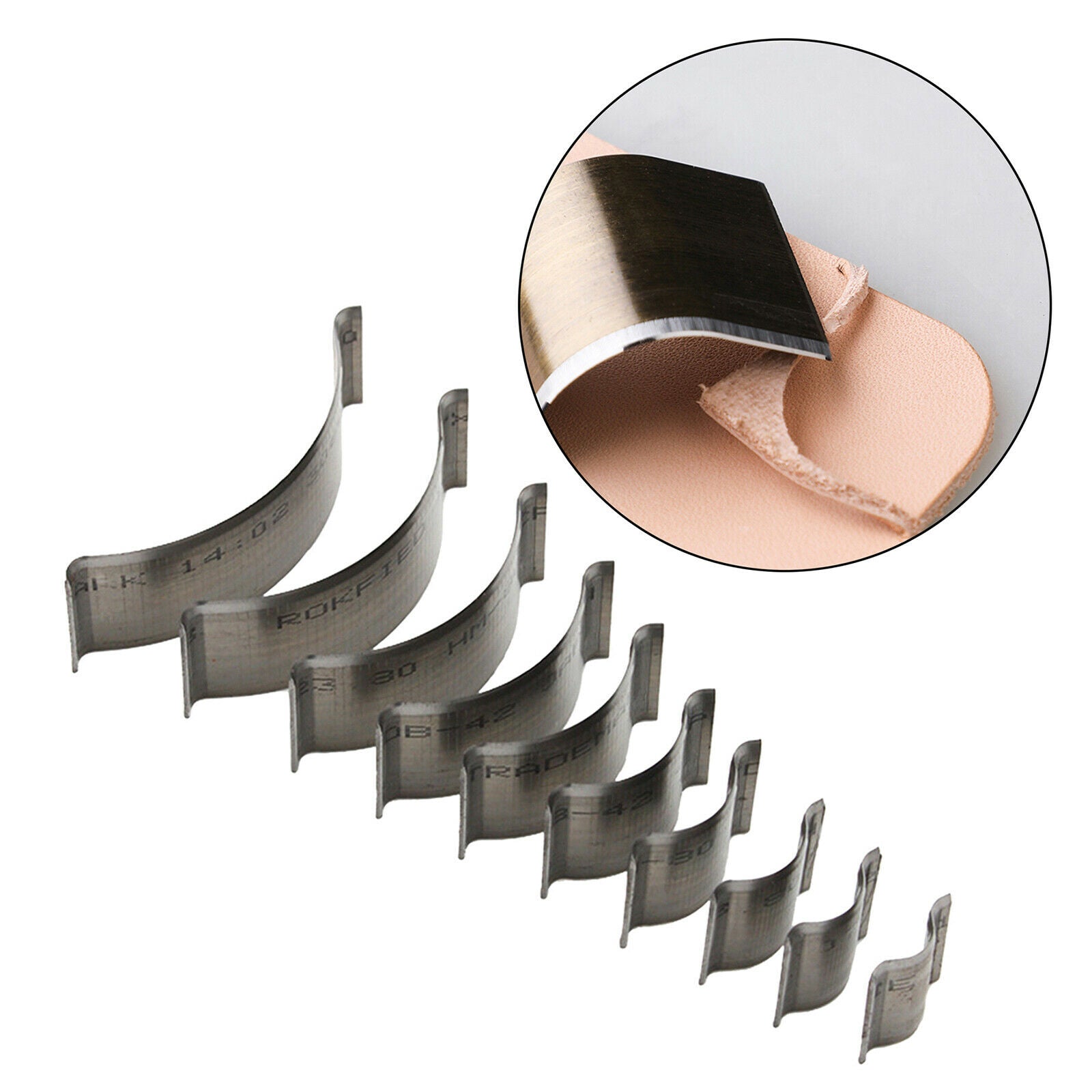 10pcs Steel Corner Cutter Trimmers Set Wallet Corner Punching Die Cut Tool