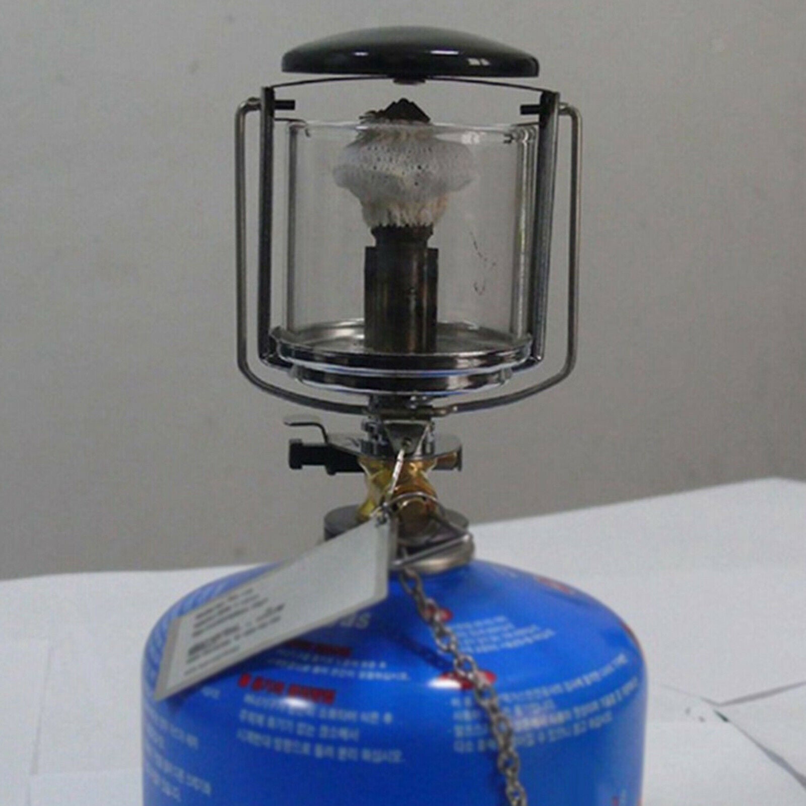 Gas Lantern Compact Fuel Lamp Tent Butane Warm 80LUX Heater Chain Equipment