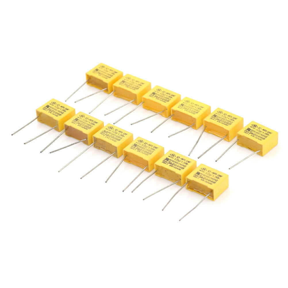10 Pcs AC 275V 0.47uF Polypropylene Film Safety Capacitors -CLRASK RAPTUKR Qx