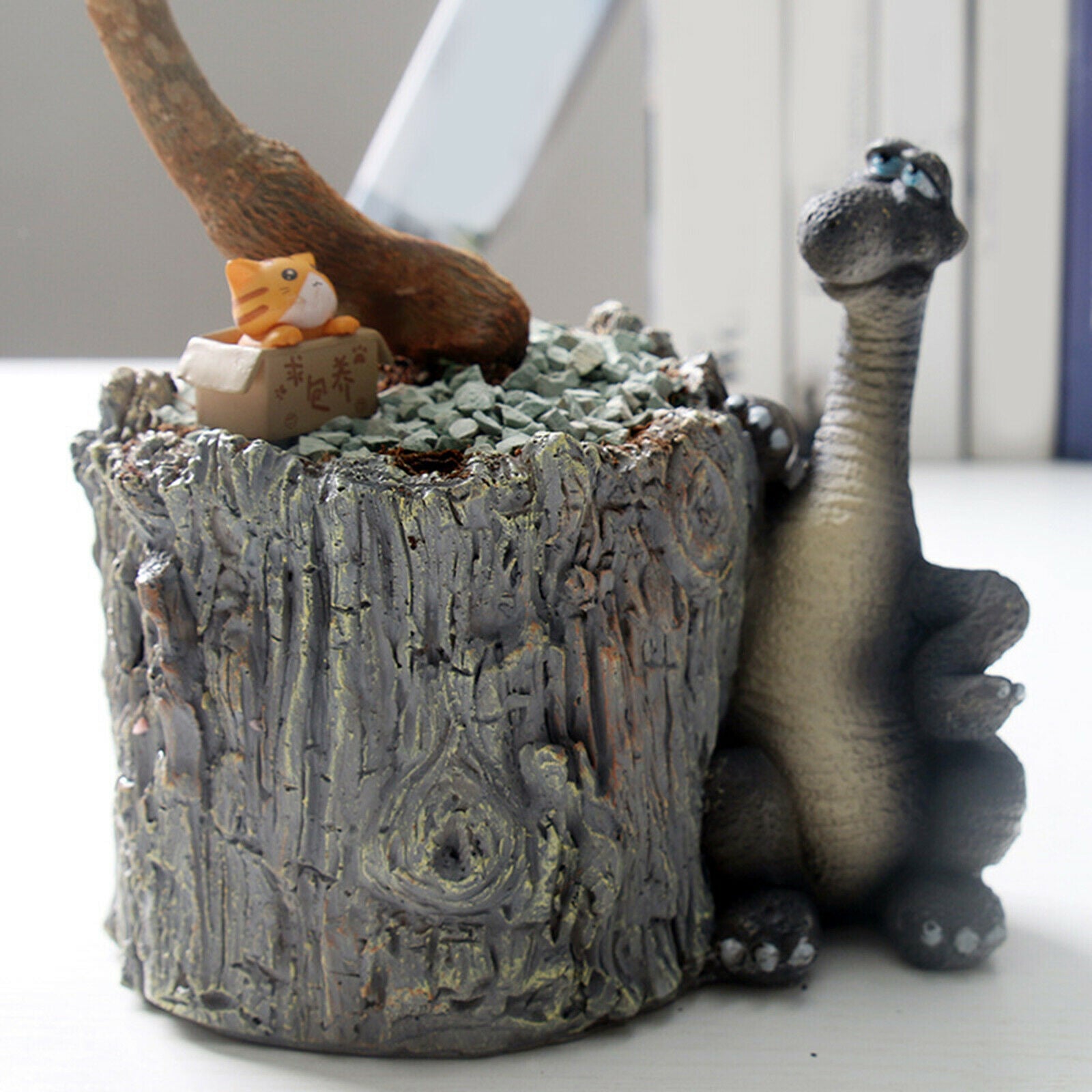 Dinosaur Flower Pot Garden Decor for Animal Planters Office Decorations