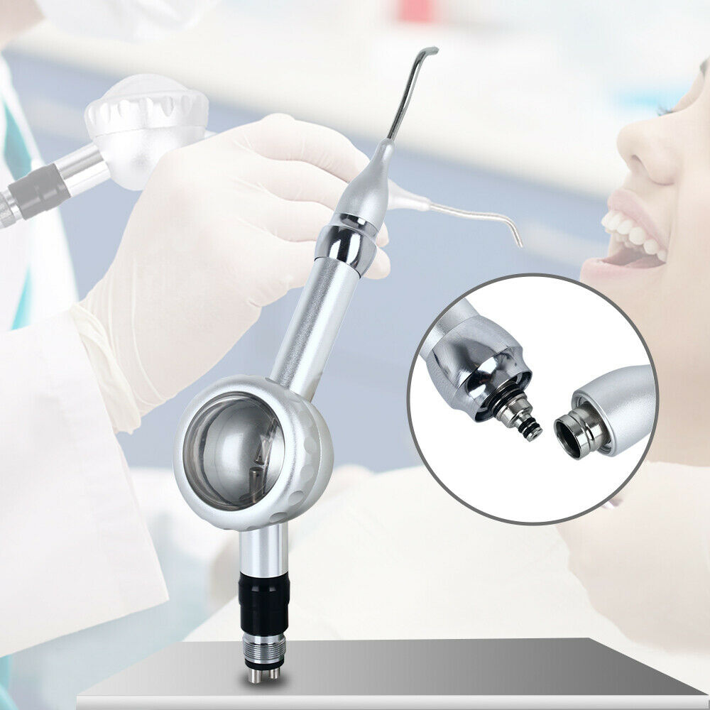 2PCS Dental M4 Air Polishing Prophy Jet Hygiene Handpiece Polisher Quick Coupler